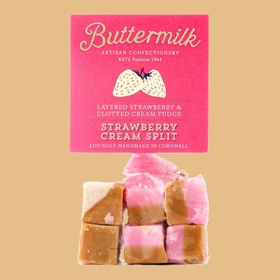 Buttermilk Strawberry & Cream Tea Fudge 175g