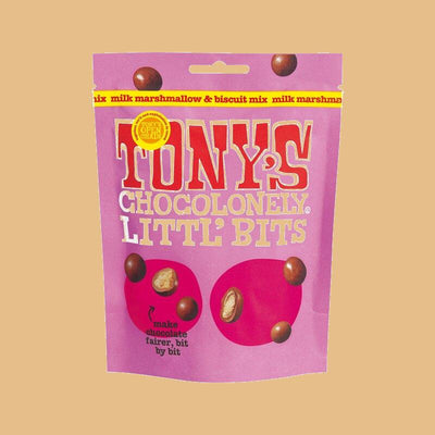 Tony's Chocolonely Littl' Bits Milk Marshmallow & Biscuit Mix 100g