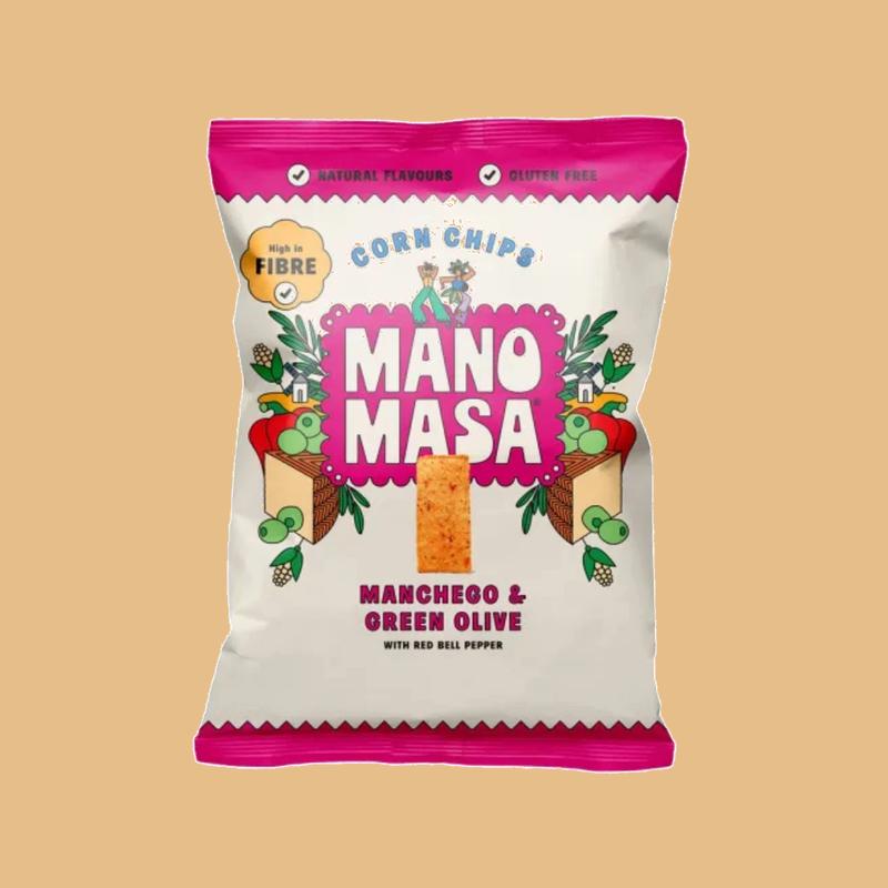 Manomasa Manchego & Green Olive Tortilla Chips 40g