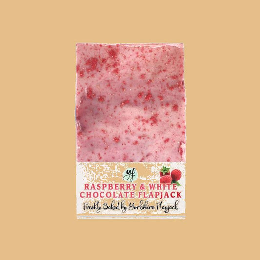 Yorkshire Flapjack Raspberry & White Chocolate Flapjack 95g